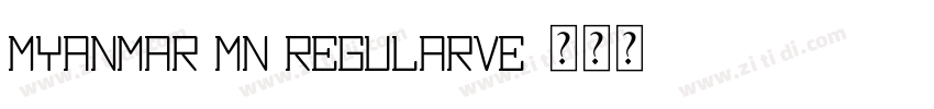 Myanmar MN RegularVe字体转换